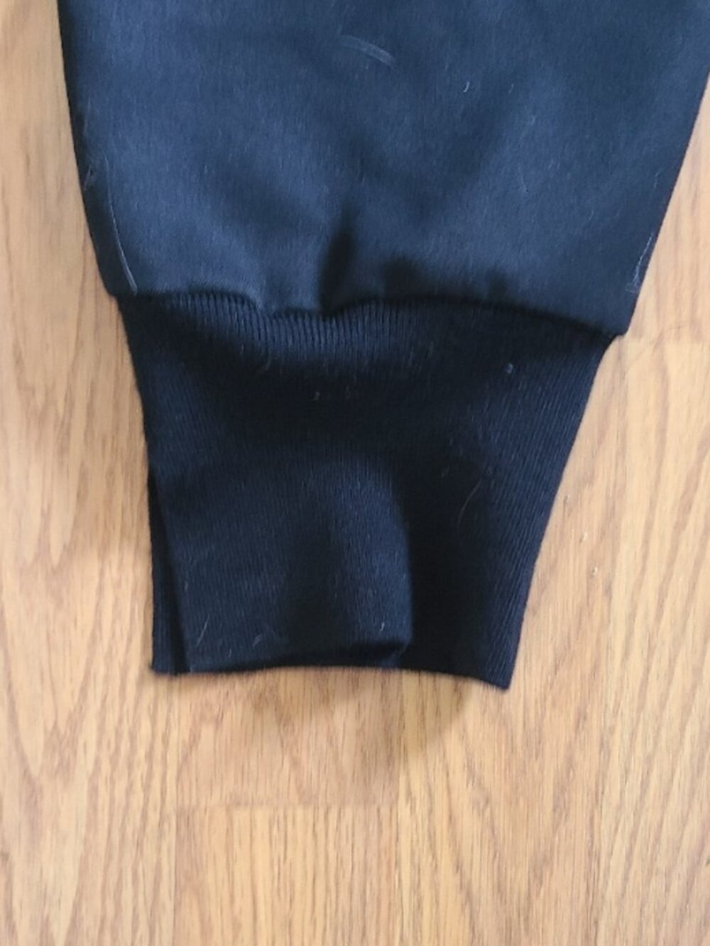 3.1 PHILLIP LIM 100% WOOL TAPERED JOGGER PANT SPLIT ELASTIC KNIT CUFF BLACK sz 8 - Picture 6 of 7